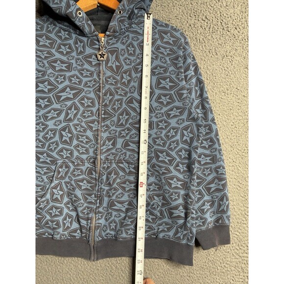 Vintage Y2K SESSIONS Womens XS Full Zip Hoodie Sweatshirt Snowboard Skate AOP - Picture 14 of 15